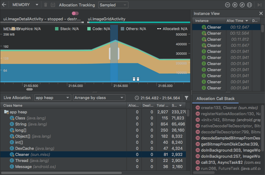 View the heap and memory allocations - 图6