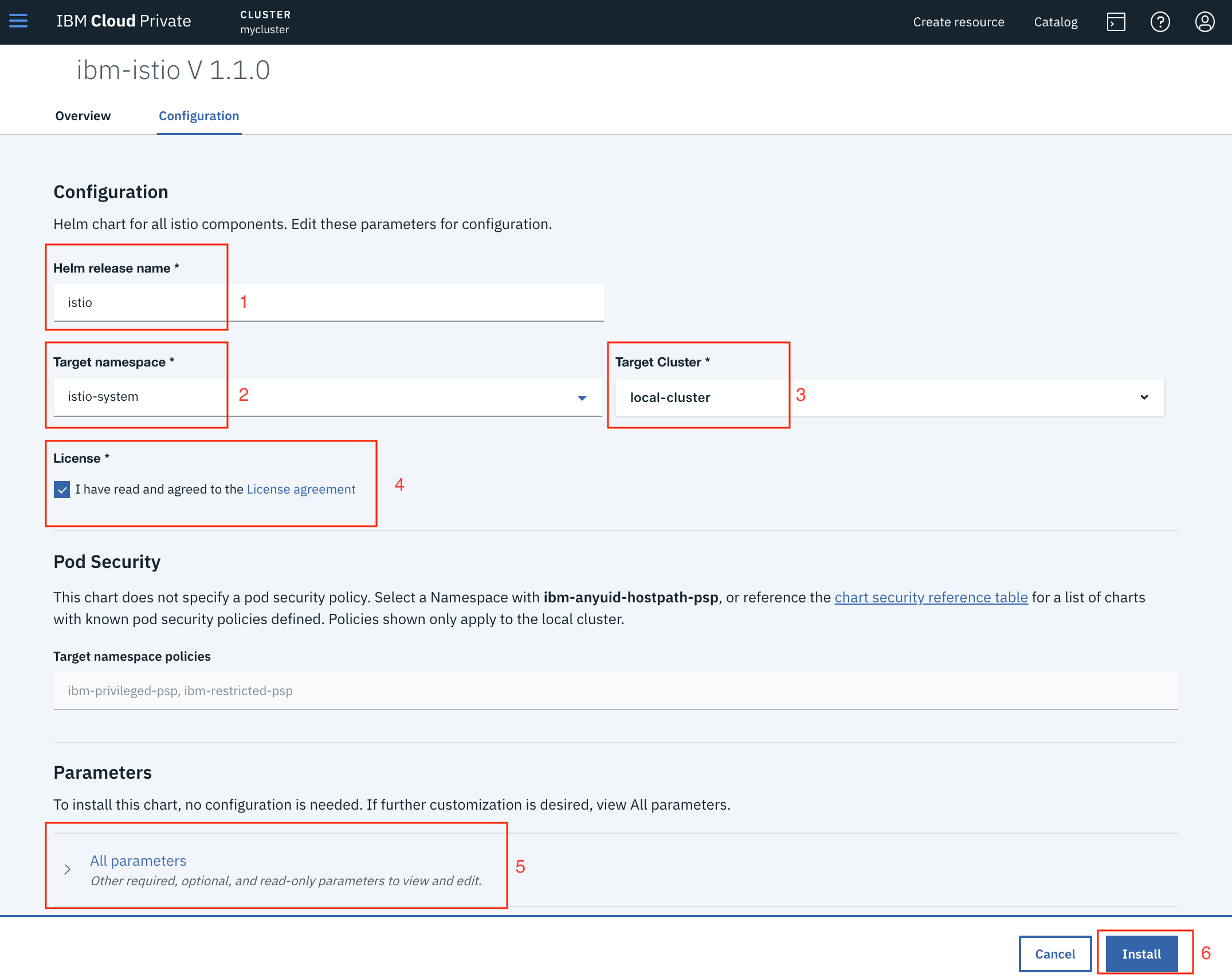 IBM 私有云 - 安装 Istio